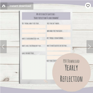 www.franexcell.com Yearly Reflection PDF Download Printable Fran Excell